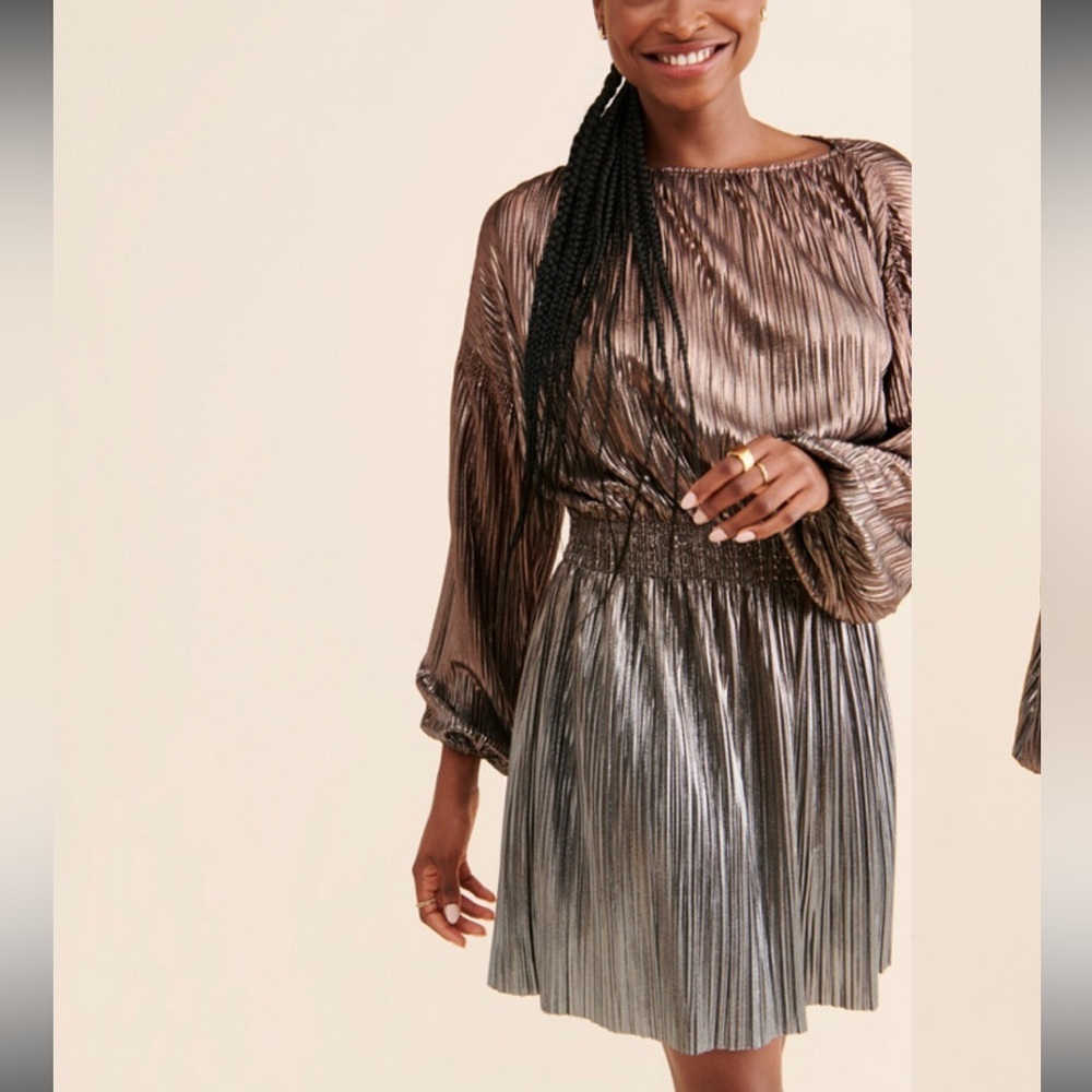 ASTR The Label Medium NWT Janelle Metallic Ombre‎ Dress